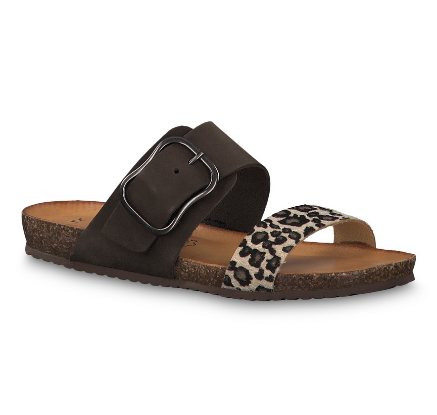 tamaris slippers zwart